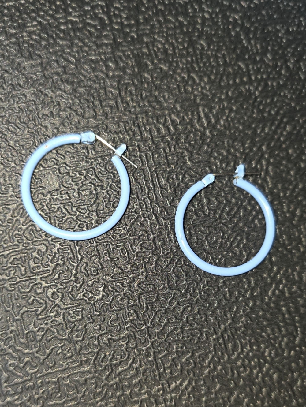Source Unknown Pastel Blue Hoop Earrings - Women Jewelry